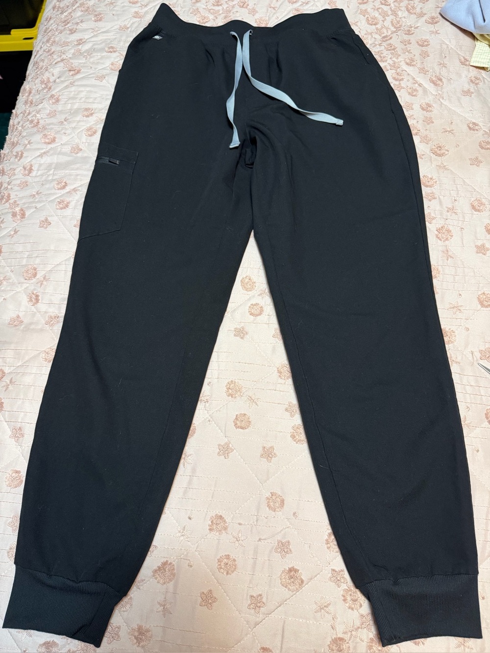 FIGS Technical Collection Zamora Jogger Scrub Pants - Black - Size Medium